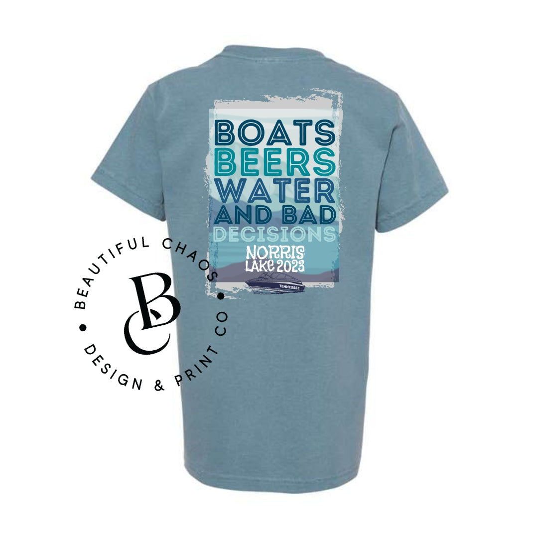 Norris Lake Tee - Boats, Beer, Water, and Bad Decisions - 2023