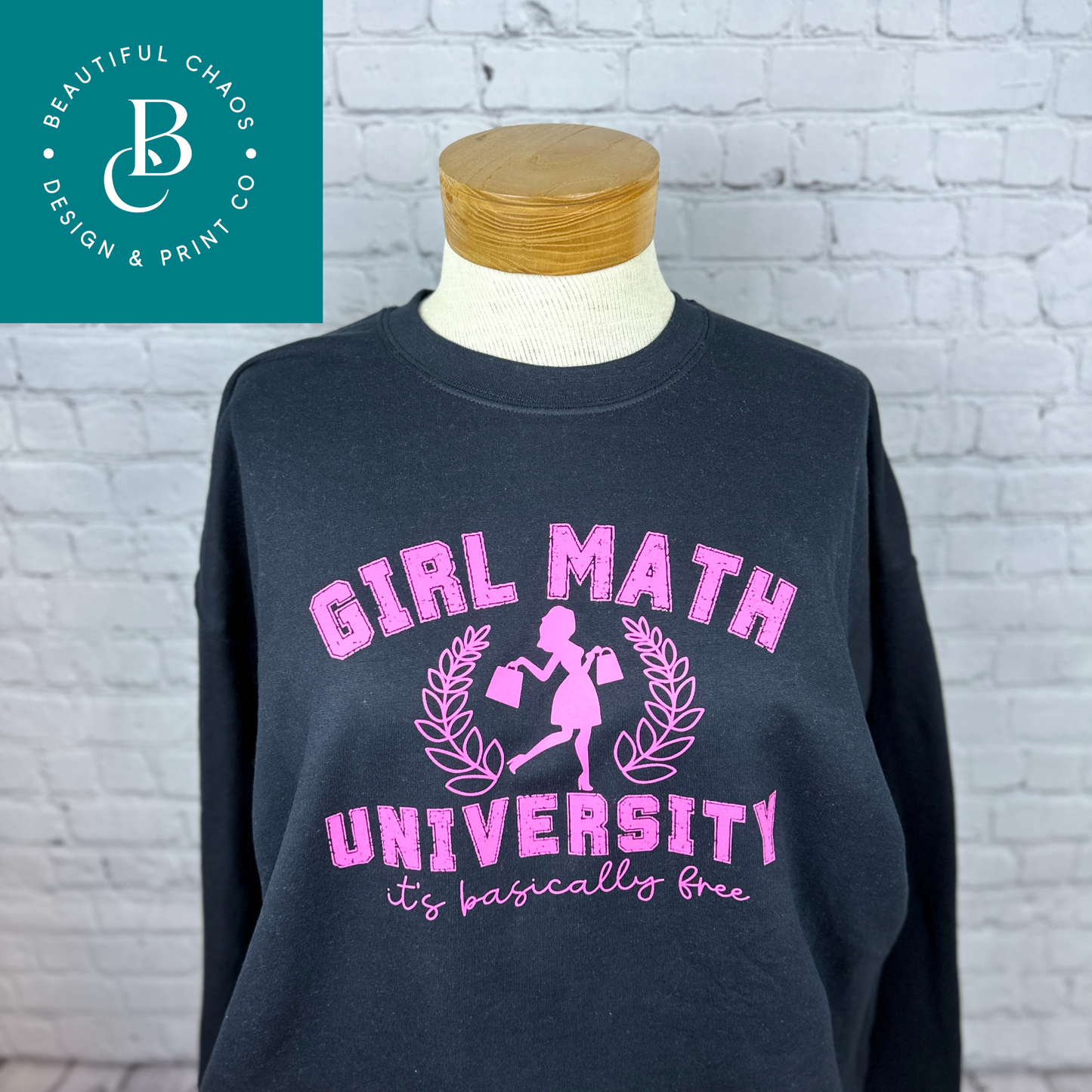 Girl Math University Crewneck Sweatshirt