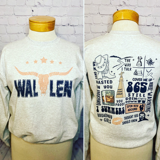 Wallen Songs Crewneck Sweatshirt or Tee