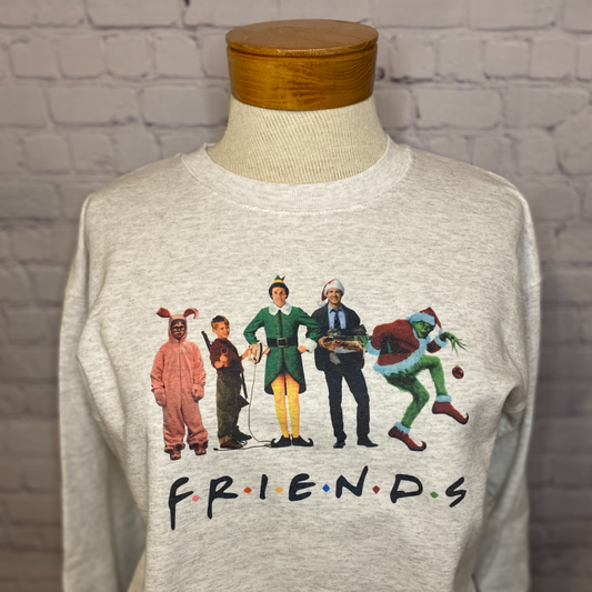 Christmas Friends Unisex Crewneck Sweatshirt or Tee