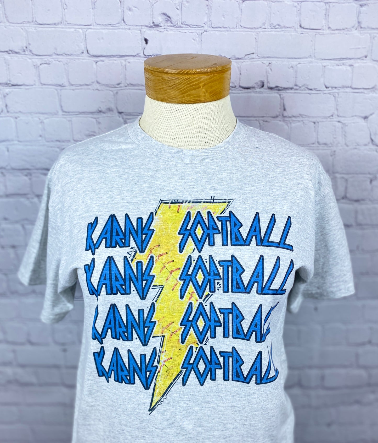 Custom Team Softball Lightning Bolt Unisex Tee, Crewneck Sweatshirt, or Hoodie